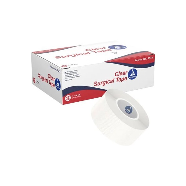 Dynarex Dynarex Transparent Surgical Tape, 1inW x 10 yards, Pack of 144 3572 - main